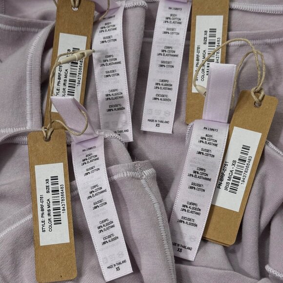 SKIMS Cotton Jersey‎ Full Brief Lot of 4 Iris Mica XS - Picture 8 of 10